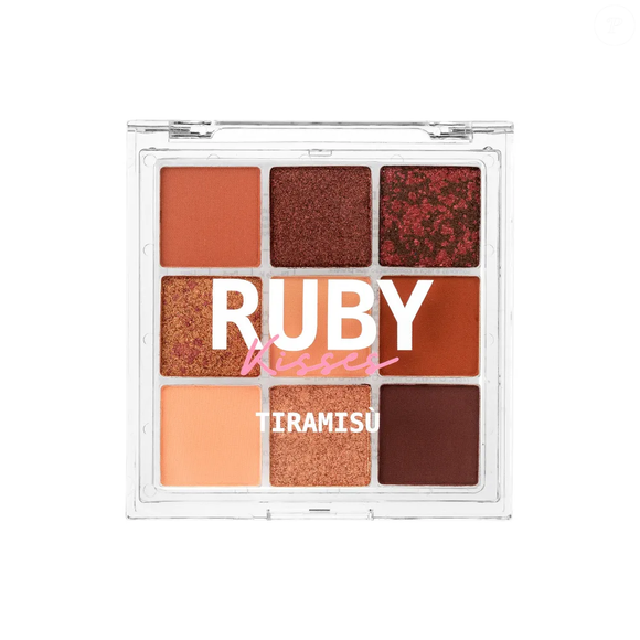 A Paleta Sweets Collection Tiramisu, da Ruby Kisses, traz tons versáteis que combinam perfeitamente com maquiagens românticas