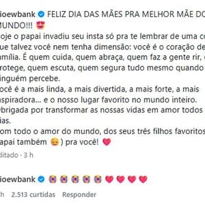 Bruno Gagliasso publicou um vídeo - e uma declaração! - emocionantes no perfil de Giovanna Ewbank no Instagram