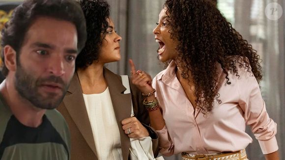 Afonso (Humberto Carrão) fica em silêncio após ouvir verdades sobre Maria de Fátima (Bella Campos)